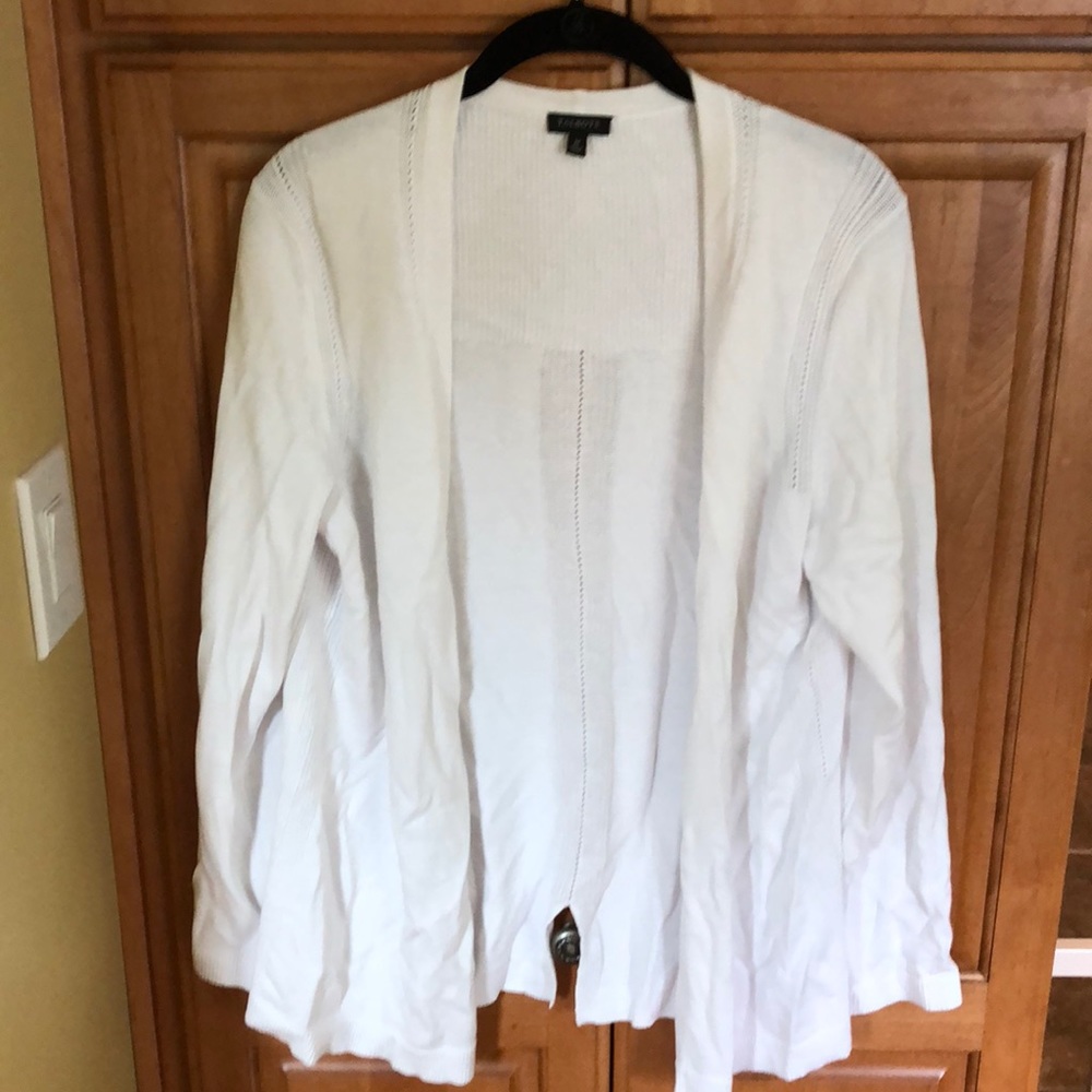 Talbots white cardigan